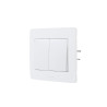 Double interrupteur Va-Et-Vient Complet Debflex Diam2 Blanc