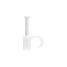 Lot de 25 attache-fils diamètre de 8 à  12 mm L. 14 mm blanc