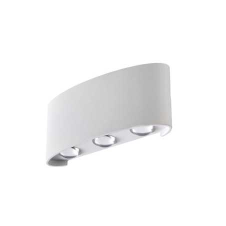 Applique design Aluminium Blanc Led Intégrée Lussiol Squeezy