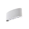 Applique design Aluminium Blanc Led Intégrée Lussiol Squeezy