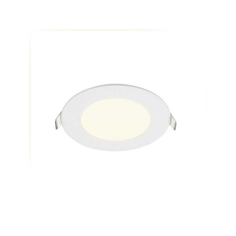 Spot encastrable led intégrée EXTRAFLAT IP44 rond Diam. 12 cm INSPIRE blanc