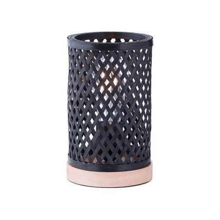 Lampe bambou INSPIRE Ninon H.23cm noir