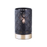 Lampe métal chic INSPIRE Galati H.19cm noir-laiton