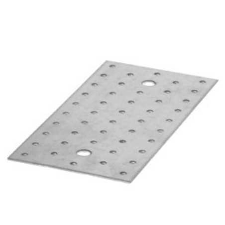 Platine multi-trous acier galvanisé 160X38X2