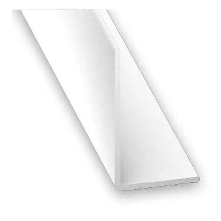 Cornière en PVC inégale 15x25mm blanc 1M