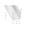 Profilé U PVC blanc 10X12X10X1MM intérieur 10mm1M