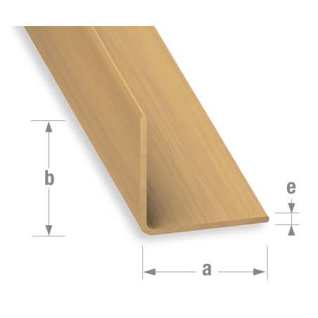 Cornière PVC chêne clair 30x30mm 1m
