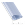 Serre-feuillet PVC transparent 15mm 1m