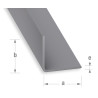 Cornière en PVC gris alu 15x15mm 1m