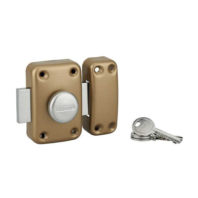 Verrou corvette cylindre 40 mm bronze