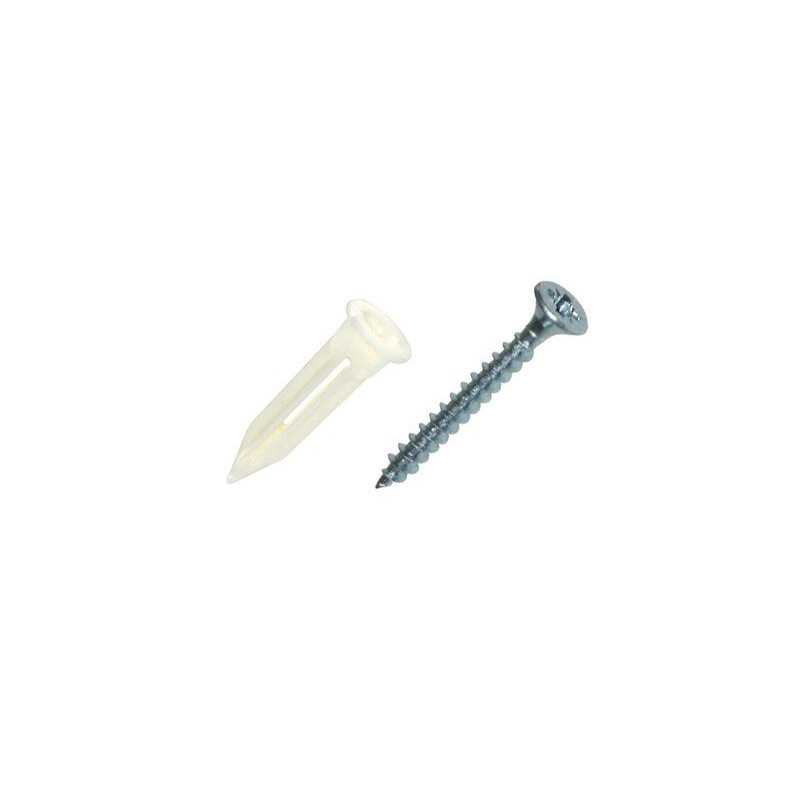 Lot de 25 chevilles et vis à  clouer RED HEAD diam. 4 x L.20 mm