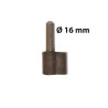 Gond acier brut, H.90x diam. 16 mm | Sanifer