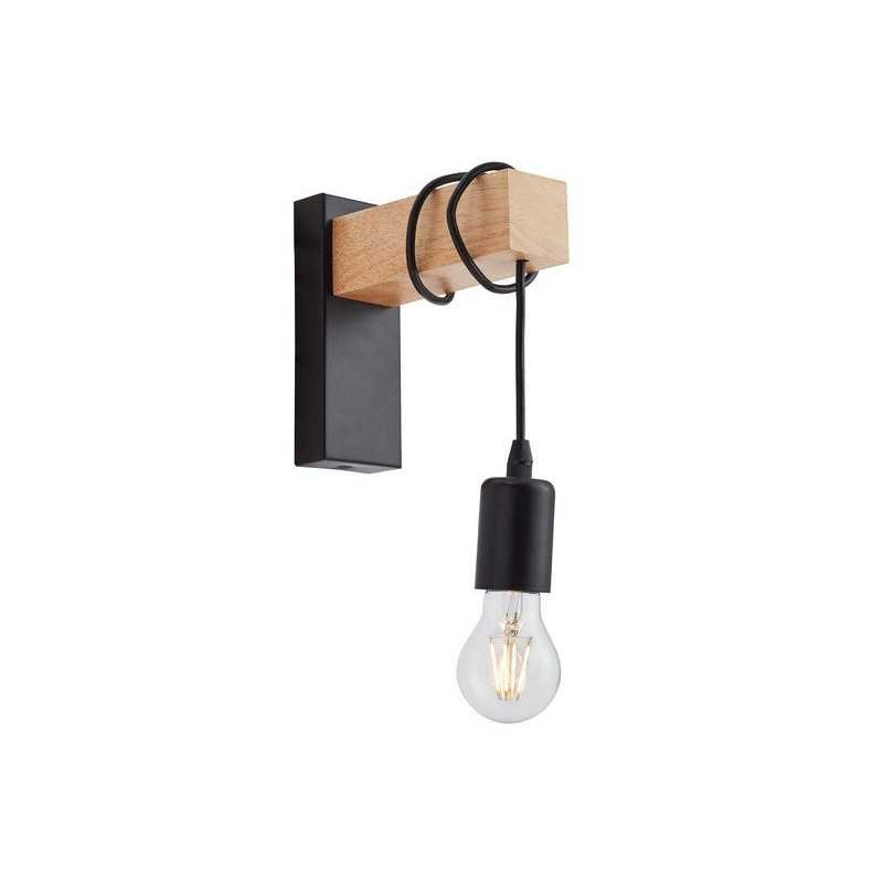 Applique 1x E27 max 40W industriel métal noir EGLO Townshend