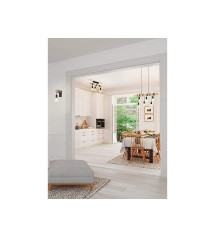 Applique 1x E27 max 40W industriel métal noir EGLO Townshend | Sanifer