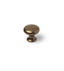 Lot de 4 boutons de meuble Rond Zamak Laitonné H.25 X L.25 X P.25 Mm