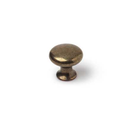Lot de 4 boutons de meuble Rond Zamak Laitonné H.25 X L.25 X P.25 Mm