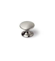 Lot de 4 boutons de meuble Rond Zamak Brossé H.27 X L.33 X P.33 Mm