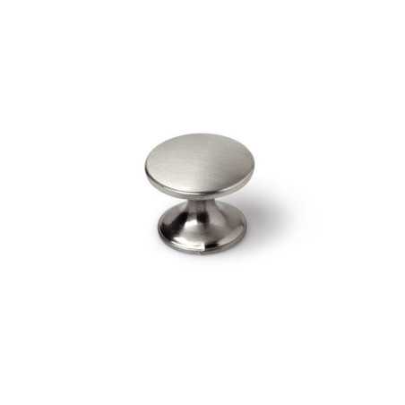 Lot de 4 boutons de meuble Rond Zamak Brossé H.27 X L.33 X P.33 Mm