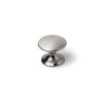 Lot de 4 boutons de meuble Rond Zamak Brossé H.27 X L.33 X P.33 Mm