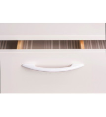 Lot de 6 poignées de meuble Entraxe 96 Mm Plastique Brillant | Sanifer
