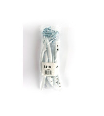 Lot de 6 poignées de meuble Entraxe 96 Mm Plastique Brillant | Sanifer
