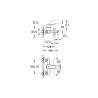 Mitigeur mécanique de baignoire  chrome brillant  Grohe Start Clova|Sanifer