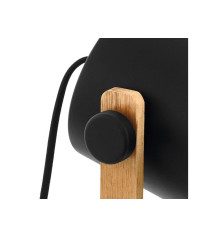 Lampe industriel en bois noir Hornwood | Sanifer
