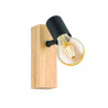 Spot patère en bois noir E27 max 10 WTownshend noir