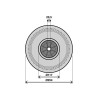 Roue gonflable pneu diamètre 260 mm 150 kg|Sanifer