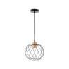 Lustre malloW E27 bambou noir diam.30 cm