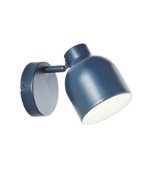 Spot TonkaE14 métal bleu gris