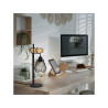 Lampe E27 en métal noir/naturel  TABODI, H. 50 cm | Sanifer