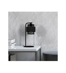 Lampe e27 acier noir/naturel  OTTOMANE, H.50cm H.45 cm | Sanifer