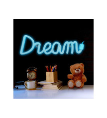 Lampe essentiel en plastique blanc  Néon Dream, USB + batterie | Sanifer