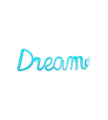 Lampe essentiel en plastique blanc  Néon Dream, USB + batterie | Sanifer