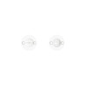 Lot de 2 rosaces Gilda acier peint blanc à condamnation