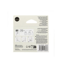 Lot de 2 rosaces Gilda acier peint blanc à condamnation|Sanifer