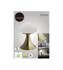 Lampe de chevet  glamour  metal laiton tactile   Kinoko  H.22cm|Sanifer