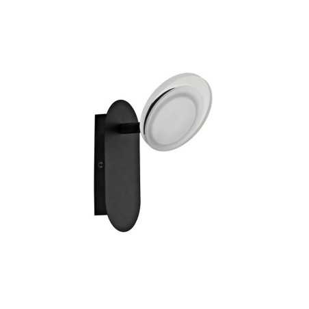 Spot patère led intégrée métal noirLoob