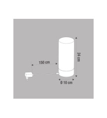 Lampe  essentieL  verre blanc tactile   TEE TOUCH  420Lm  3000K|Sanifer