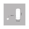 Lampe  essentieL  verre blanc tactile   TEE TOUCH  420Lm  3000K|Sanifer