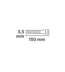 Lot de 25 colliers diam. 3 à  35 x L. 150 mm noir | Sanifer