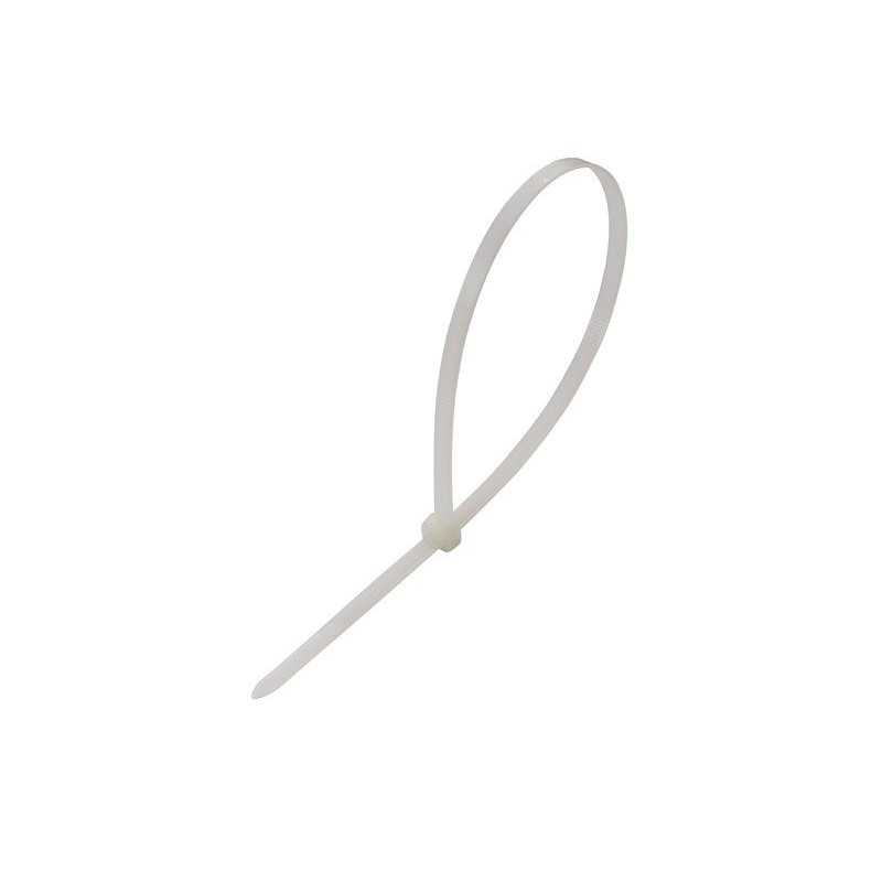 Lot de 25 colliers diam. 3 à  90 x L. 350 mm blanc