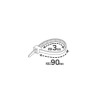 Lot de 25 colliers diam. 3 à  90 x L. 350 mm blanc | Sanifer