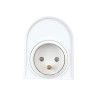 Réglette led pour salle de bain Bagno S19 l'interrupteur + prise, ARIC, L.35.1 cm 7.2 W blanc | Sanifer