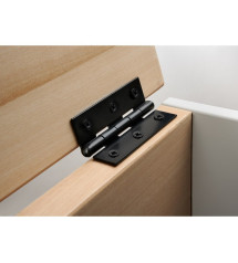 Charnière en acier pour meuble, HETTICH, L.60 x l.35 mm, noir | Sanifer