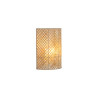 Applique mural demi-lune PalangaE14blanc-bambou