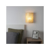 Applique mural demi-lune   Palanga  E14  blanc/bambou|Sanifer