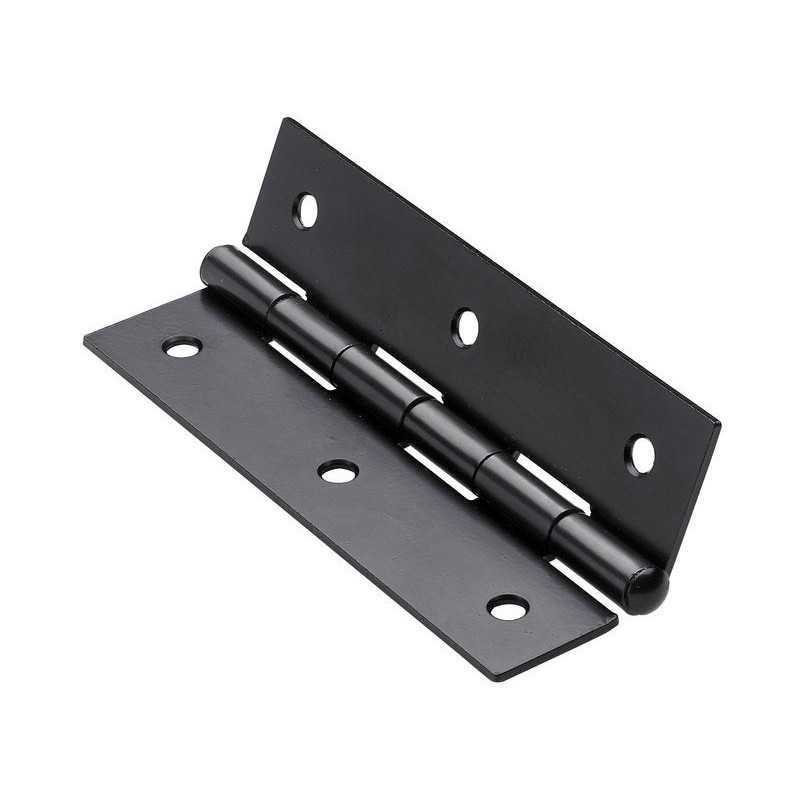 Charnière en acier pour meubleL.100 x l.50 mm noir