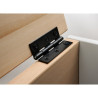 Charnière en acier pour meuble, HETTICH, L.100 x l.50 mm, noir | Sanifer
